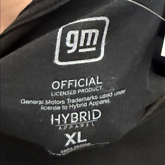 NWT Acid Wash Black GM Firebird Car Casual Streetwear Short Sleeve Tee Size XL - Picture 3 of 3